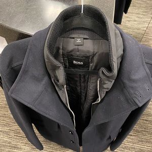 Coxtan Wool Blend Coat with Insert